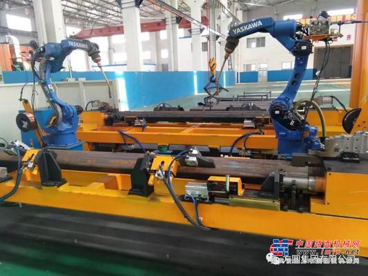 方圆：新的TC6015标准节主肢焊接机器人工作站投入使用