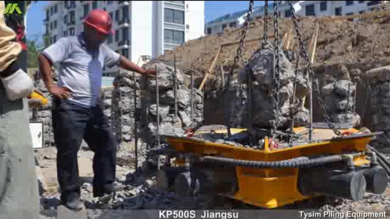 泰信機械KP500S液壓截樁機施工案例