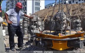 泰信机械KP500S液压截桩机施工案例