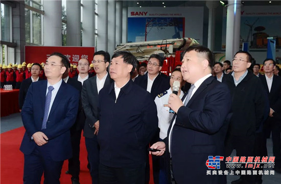 付建华肯定三一应急救援工作，鼓励多贡献“三一力量” 