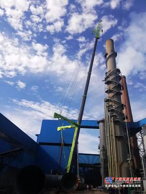 中联重科-镇江新区大港腾发首台ZAT4000V553全地面起重机新品推介暨4.0新品订货会