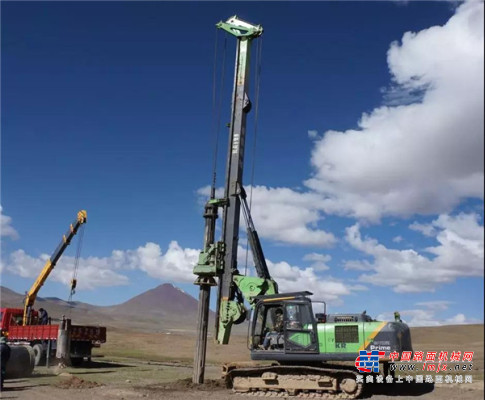 傳遞美好，助力高原地區建設——泰信機械旋挖鑽機西藏施工