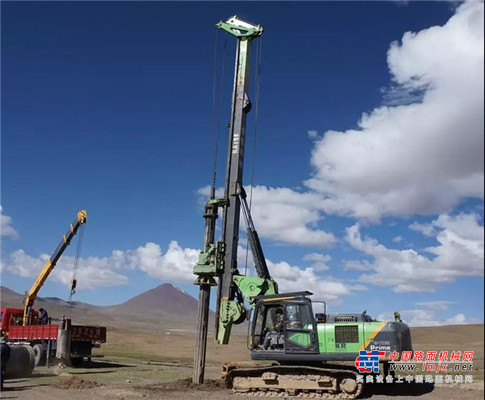 传递美好，助力高原地区建设——泰信机械旋挖钻机西藏施工