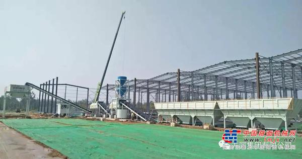 方圆集团稳定土拌和站参与京台高速扩建项目