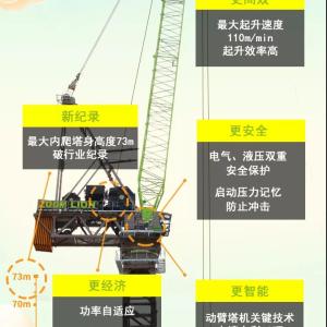 世界之最丨视频+长图直击 全球最大吨位内爬式动臂塔机震撼问世！