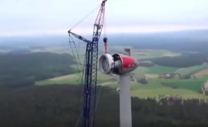 世界最大的风力发电机吊装全过程