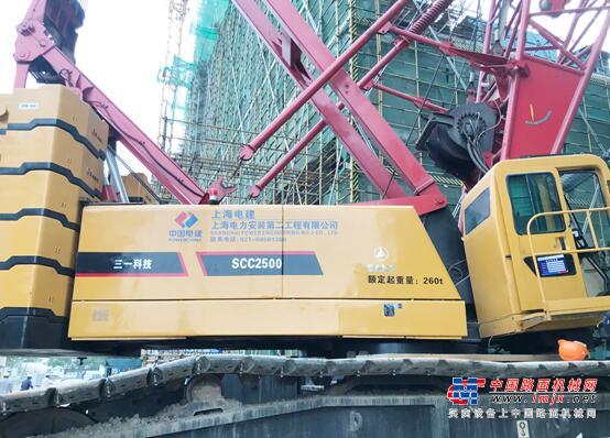 上海电力“SCC2500C履带吊监控系统”项目顺利验收