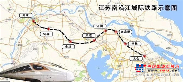 山推建友多套设备助力江苏南沿江城际铁路项目建设
