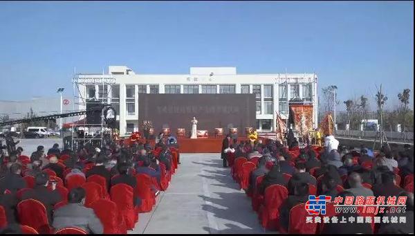 南方路机助推安徽蒙城万佛塔建材智慧产业园高光时刻
