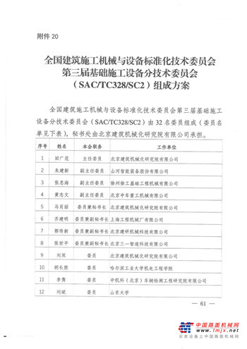 泰信机械董事长辛鹏当选全国建机标委会第三届基础施工设备分技术委员会委员