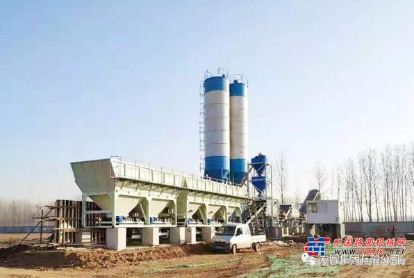 方圆集团稳定土拌和站为京台高速扩建工程做贡献