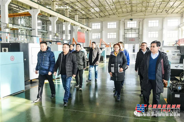 淄博市中小企业商会会长毕思河一行来宾参观考察方圆集团