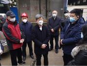 中央指导组副组长陈一新视察由汉阳市政参建的长江新城方舱医院
