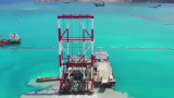 世界首艘自動化振衝碎石樁施工船——東帝汶帝巴灣新集裝箱碼頭工程