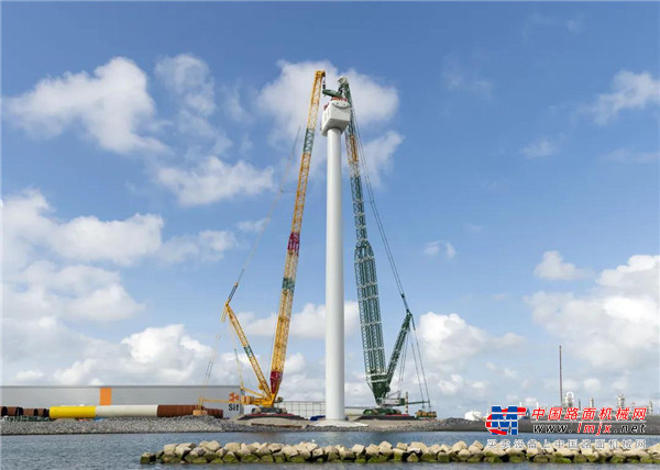 利勃海爾起重機安裝全球最強大的海上風力發電機