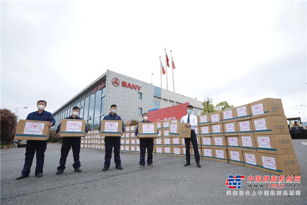 刚刚，三一又给海外34国捐了100万个口罩！