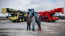 利勃海尔团队合作 | 来自德国北部的三家起重机承包商在爱茵根工厂共同接受交付新的起重机