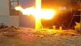 鑫海路机燃烧器喷火视频