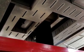 鑫海路机燃烧沥青烟吸收效果视频2