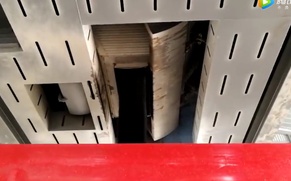 鑫海路机二次燃烧沥青烟气吸收效果视频1