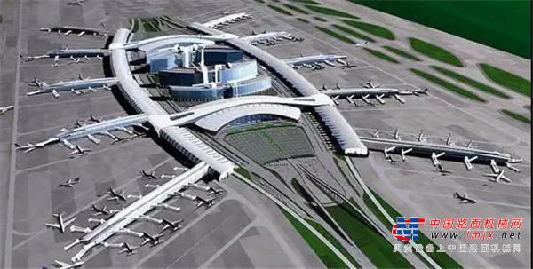 世界级机场要来了！柳工设备助力白云机场三期建设！