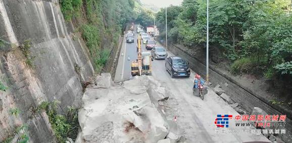 省道204重庆忠县段发生山体塌方已恢复通车