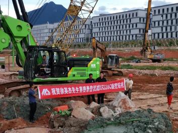 泰信机械首台KR220C全电控旋挖钻机服务浙江建设