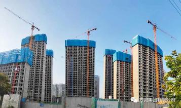方圆塔机、施工升降机机群林立 组成青岛西海岸一道靓丽的风景线