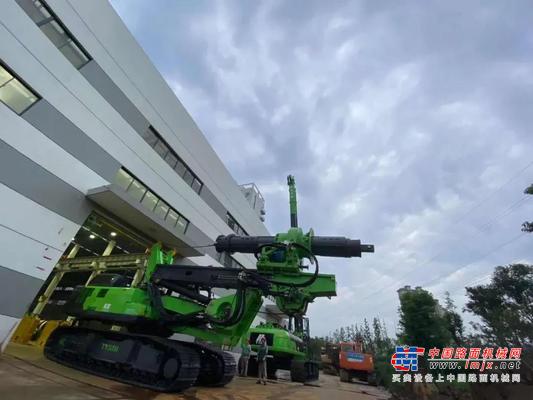 全新泰信低净空旋挖KR300DS助力武汉地铁建设工程