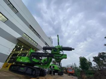 全新泰信低净空旋挖KR300DS助力武汉地铁建设工程