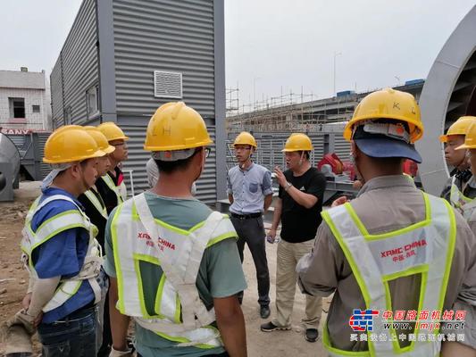 西筑公司开展设备装调工程安全专项督查暨《沥青搅拌站安全标准化建设指南》实地调研