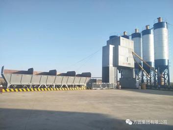 方圆HZS120D型搅拌站服役吉黑高速