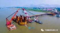 方圆SC100型井道施工升降机服役湖北武穴长江公路大桥建设项目