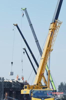 中铁上海局郑济铁路建设者加紧连续梁施工