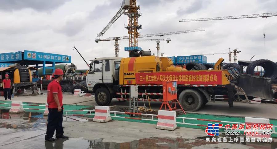 三一设备在大型地震工程模拟研究设施建设现场