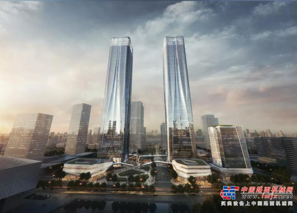 55小时，2.5万方！三一成套混凝土设备助力上海最高双子塔