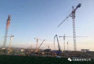方圆塔机滨州魏桥国科项目展风采