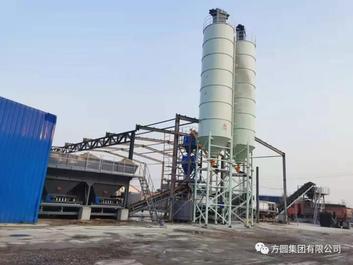 方圆集团稳定土拌和站为东营道路建设贡献力量