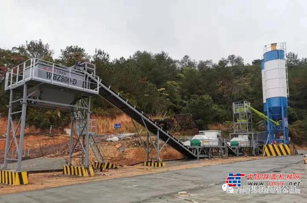 方圆集团稳定土拌和站参与政永高速(S21)公路道路建设