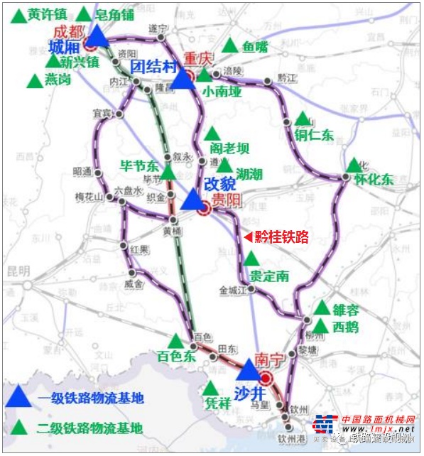 黔桂铁路二线线路图图片
