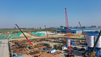 三一重工：四个“首创”、六个“之最”，常泰长江大桥建设全面加速