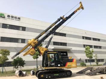 泰信机械KR90C高端卡特底盘小型旋挖钻机援建非洲刚果金