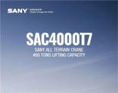 三一起重机：SAC4000T7｜六桥双发，全智全能，这车简直不要太酷！