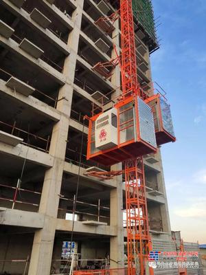 方圆新型SC200/200施工升降机群服役青岛某建设工程项目