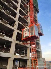 方圆新型SC200/200施工升降机群服役青岛某建设工程项目