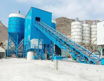 方圆2HZS120搅拌站投入巴基斯坦水电项目建设