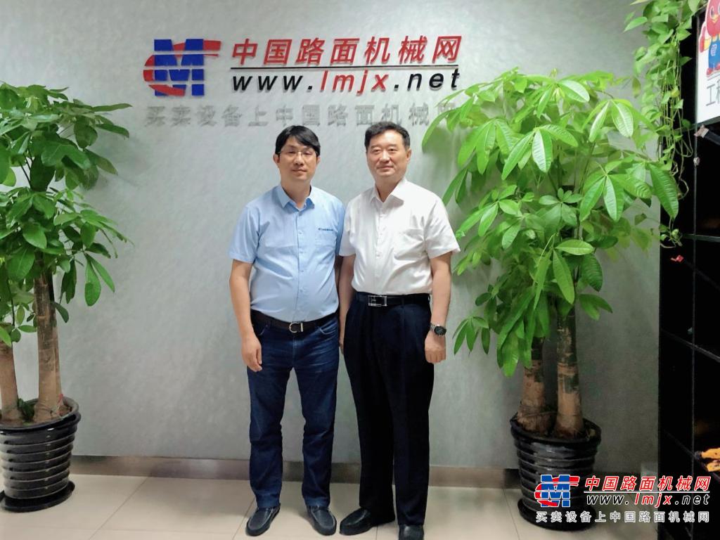 中国工程机械工业协会苏子孟会长调研中国路面机械网
