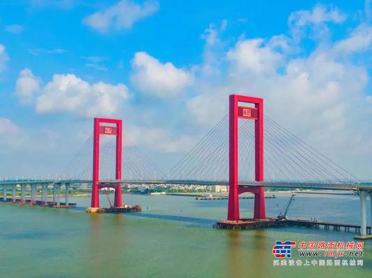 长龙出海！三一混凝土设备助力广东调顺跨海大桥建设