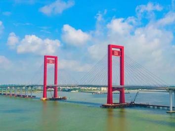 长龙出海！三一混凝土设备助力广东调顺跨海大桥建设