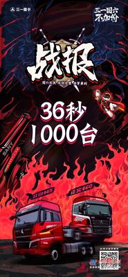 三一重工：刷新记录 | 36秒斩获1000台！品质自信才敢定义性价比！